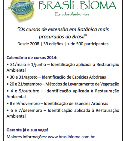 Cursos de Extensão da Brasil Bioma