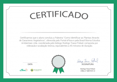 Portal eFlora Certificado